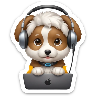Data, small puppy face lock, server sticker