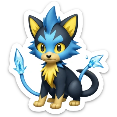 Luxio-Luxray-Dewott-fusion sticker