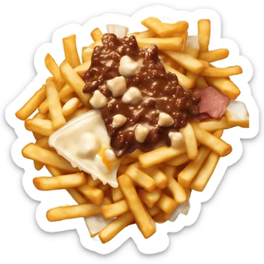 Poutine smoked meat sticker