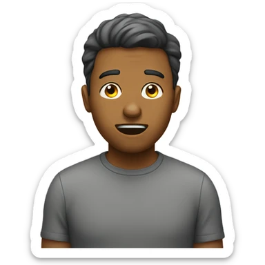 Guy waiting for a gossip sticker