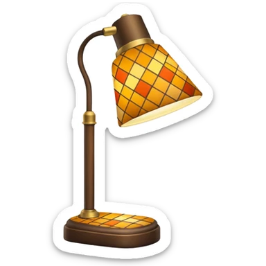 patterned desk lamp sticker