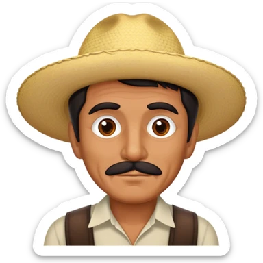 Dark haired older guy in Mexico sticker