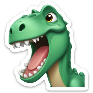 crying dinosaur  sticker