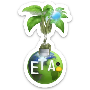 eléctric and sustainable  sticker