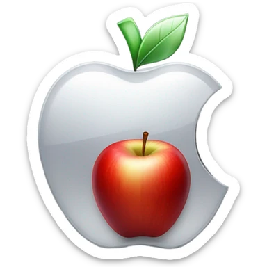 red apple death note sticker