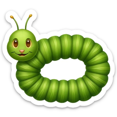 A caterpillar  sticker