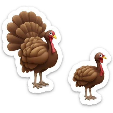 turkey wearing a tutu  sticker