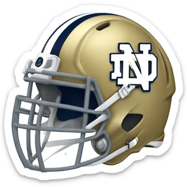 Notre dame football logo sticker