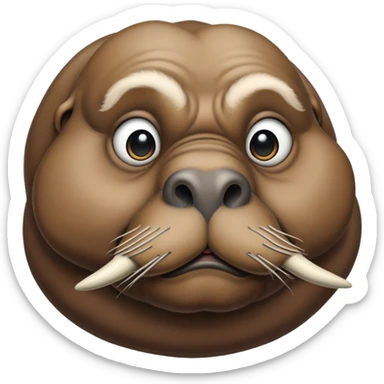 Sherlock homes as a walrus  sticker