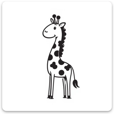 Giraffe sticker