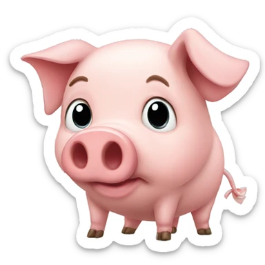 Pig sticker