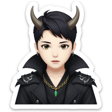 Rumi from animetion Korean kpop demon hunter   sticker
