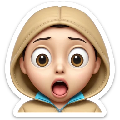 3D cartoon character, shocked expression, mouth closed with zipper, big eyes, dramatic lighting, dark gradient background, viral youtube thumbnail, ultra detailed, 4k, high quality, sharp focus, 16:9

b sticker