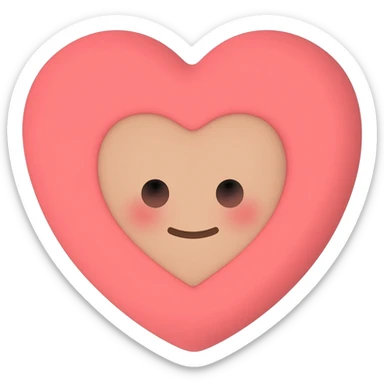 heart face sticker