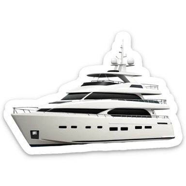 make a 70ft yacht facing to the right  sticker