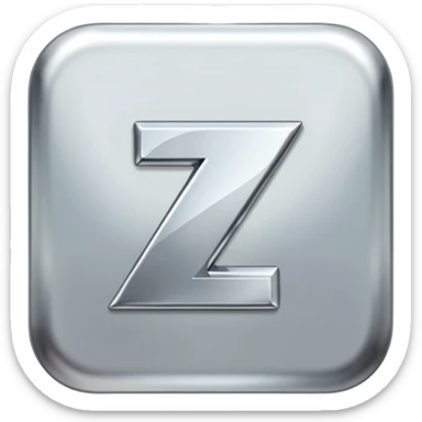 Z letter sticker