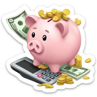 saving money sticker