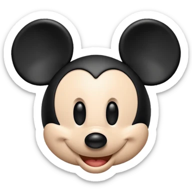 mickey mouse head blanck sticker