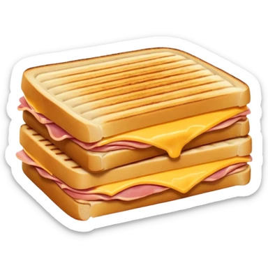panini with ham and cheese sticker