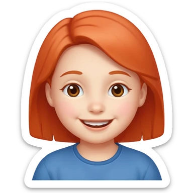 Happy child face sticker