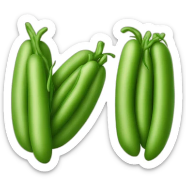 Green beans and potato sticker