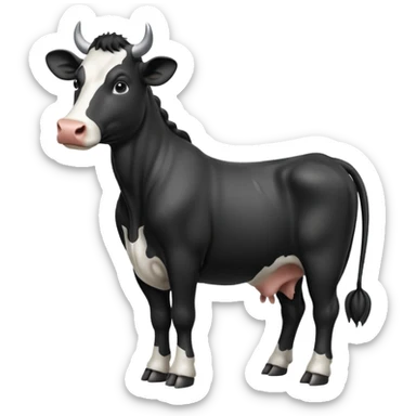pantomime freisan cow sticker
