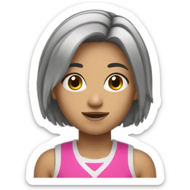 niña voley  sticker