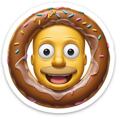 simpson homer sticker