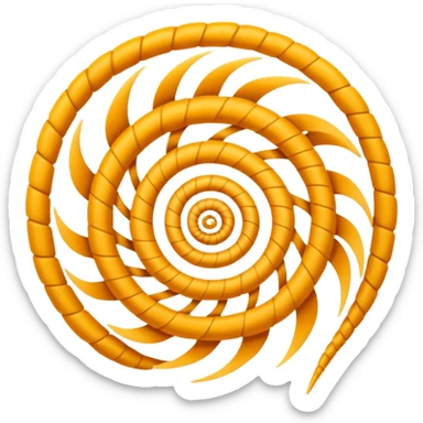 Spiral weave whisper sticker