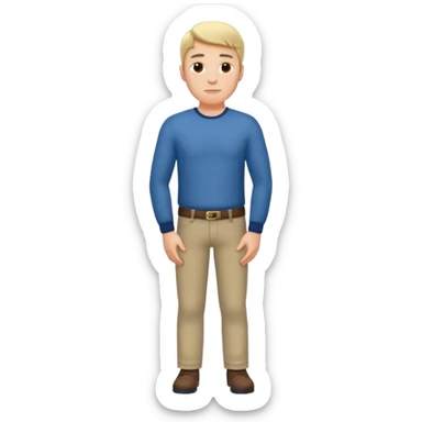 Side view of Man standing with his hands on his hips sticker