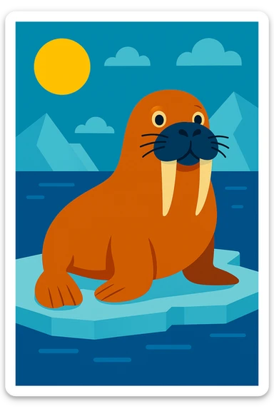 Walrus sticker