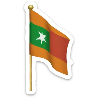 Pti flag sticker