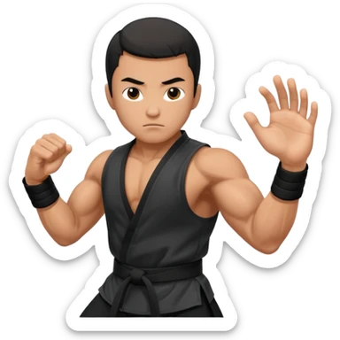 Kung fu sticker