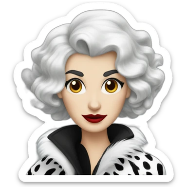 Cruella de Vil sticker