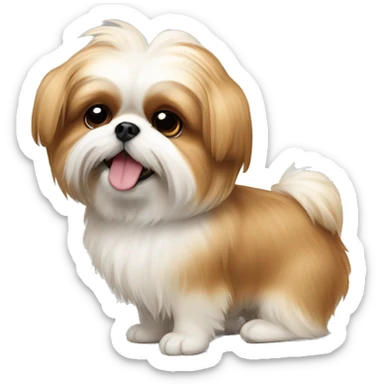 Shih Tzu Pomeranian dog sticker