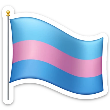 Trans flag sticker