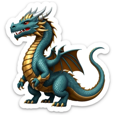 Dragón vikingo sticker