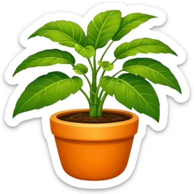 Una planta bonita con una masetá de color: FFACC4 sticker