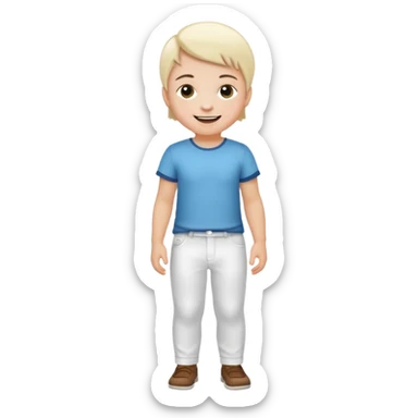 Cute Child with white pants sticker