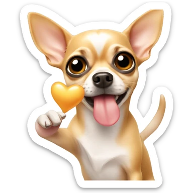 Chihuahua blowing kisses sticker