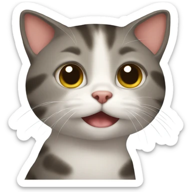Nodding cat sticker