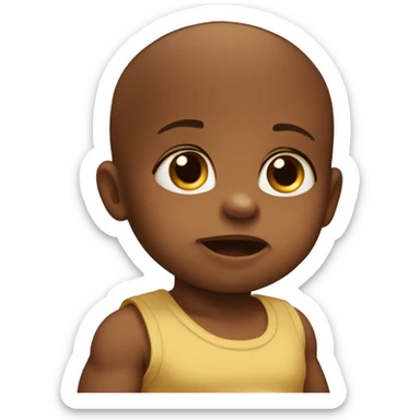 Baby saying no  sticker