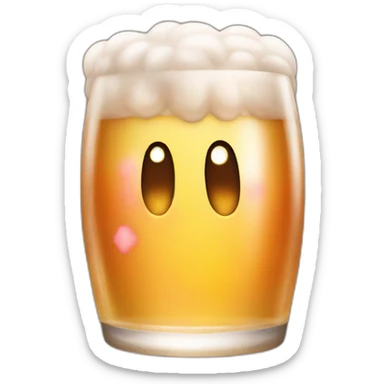 kirby beer sticker