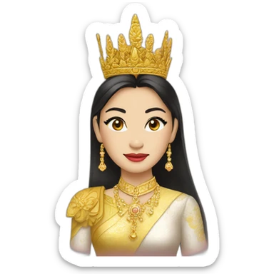 Queen suthida of thailand sticker