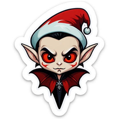Gothic vampire elf  sticker