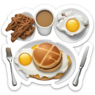 Winter brunch sticker