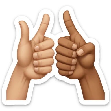 👍 and 👎 combined together sticker