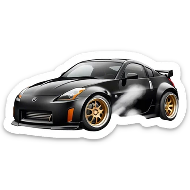 350z drift tuning black sticker