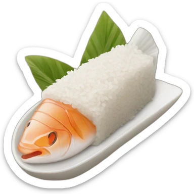Rice & Fish sticker