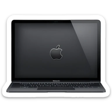 MacBook m4 pro max black sticker